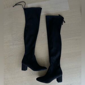 Stuart Weizmann suede over the knee boots size 37 black